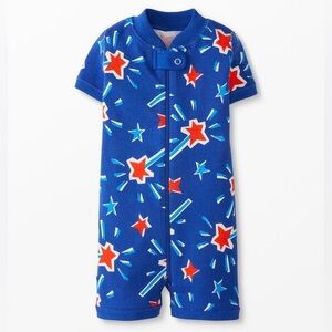 Hanna Andersson Baby Summer Zip Sleeper in Sparkle and Shine